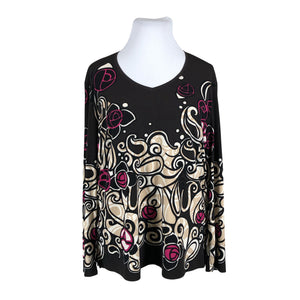Unisex Samoon - Trikotaažist pluus, suurus 48 - Pruun (1)