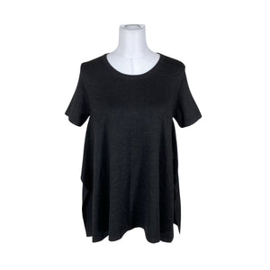Unisex Uterqüe - Kootud tuunika, suurus 40 - Must (1)