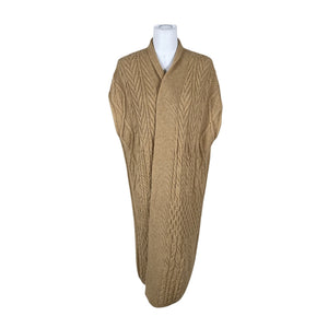 Unisex Benetton - Kootud vest, suurus 40 - Pruun (1)