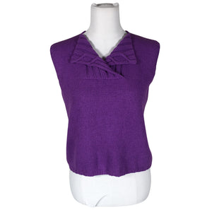 Unisex Handmade - Kootud vest, suurus 38 - Lilla (1)