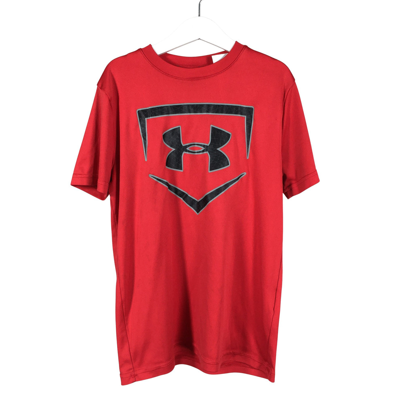 Unisex Under Armour - Spordisärk, lühikesed käised, suurus 152 - 158 - Punane (1)