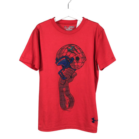 Unisex Under Armour - Spordisärk, lühikesed käised, suurus 140 - 146 - Punane ()