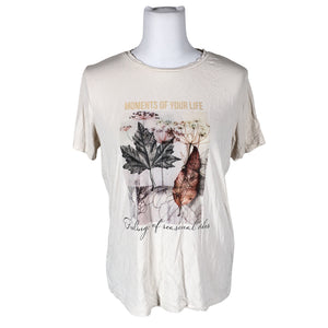 Unisex Soyaconcept - T-särk, suurus 38 - Beige (1)