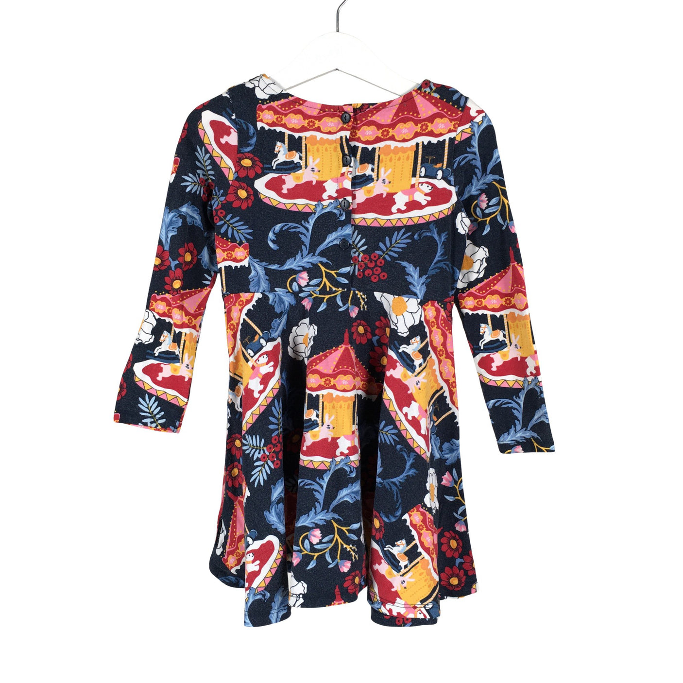 Unisex Polarn O. Pyret - Trikotaažist kleit, suurus 98 - 104 - Sinine (2)