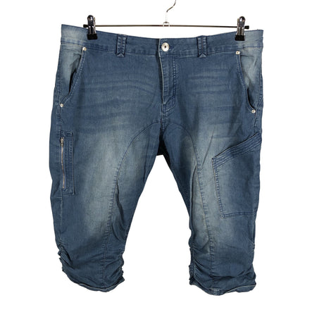 Unisex Zizzi - Teksast poolpikad püksid, suurus 48 - Sinine ()