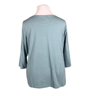 Unisex Gerry Weber - Trikotaažist pluus, suurus 46 - Türkiis (2)