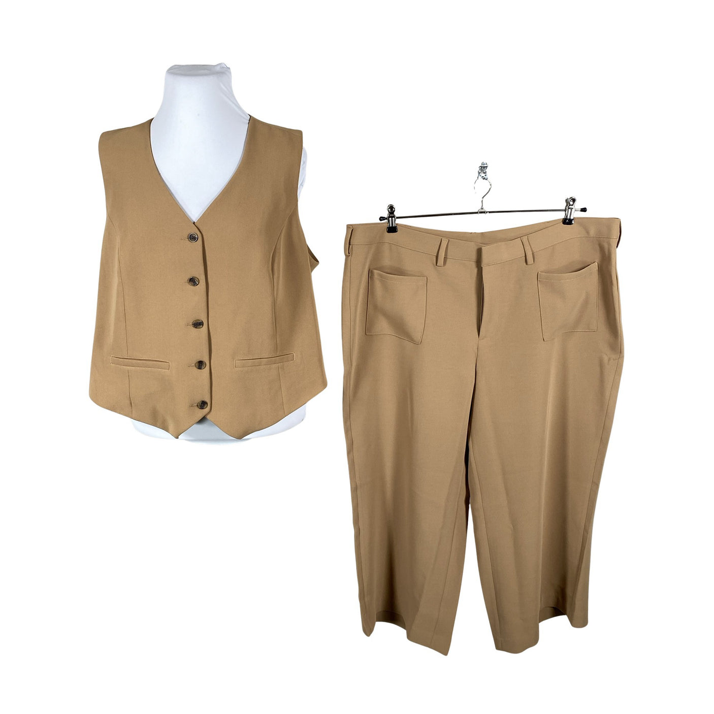 Unisex Lands' End - Viigipüksid, suurus 54 - Pruun (1)