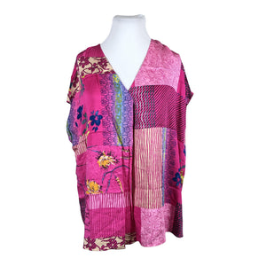 Unisex Samoon - Lühikeste käistega pluus, suurus 50 - Roosa (1)