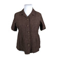 Unisex Aventura - Lühikeste käistega pluus, suurus 44 - Pruun ()