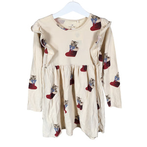 Unisex Konges Slojd - Trikotaažist kleit, suurus 110 - 116 - Beige (1)
