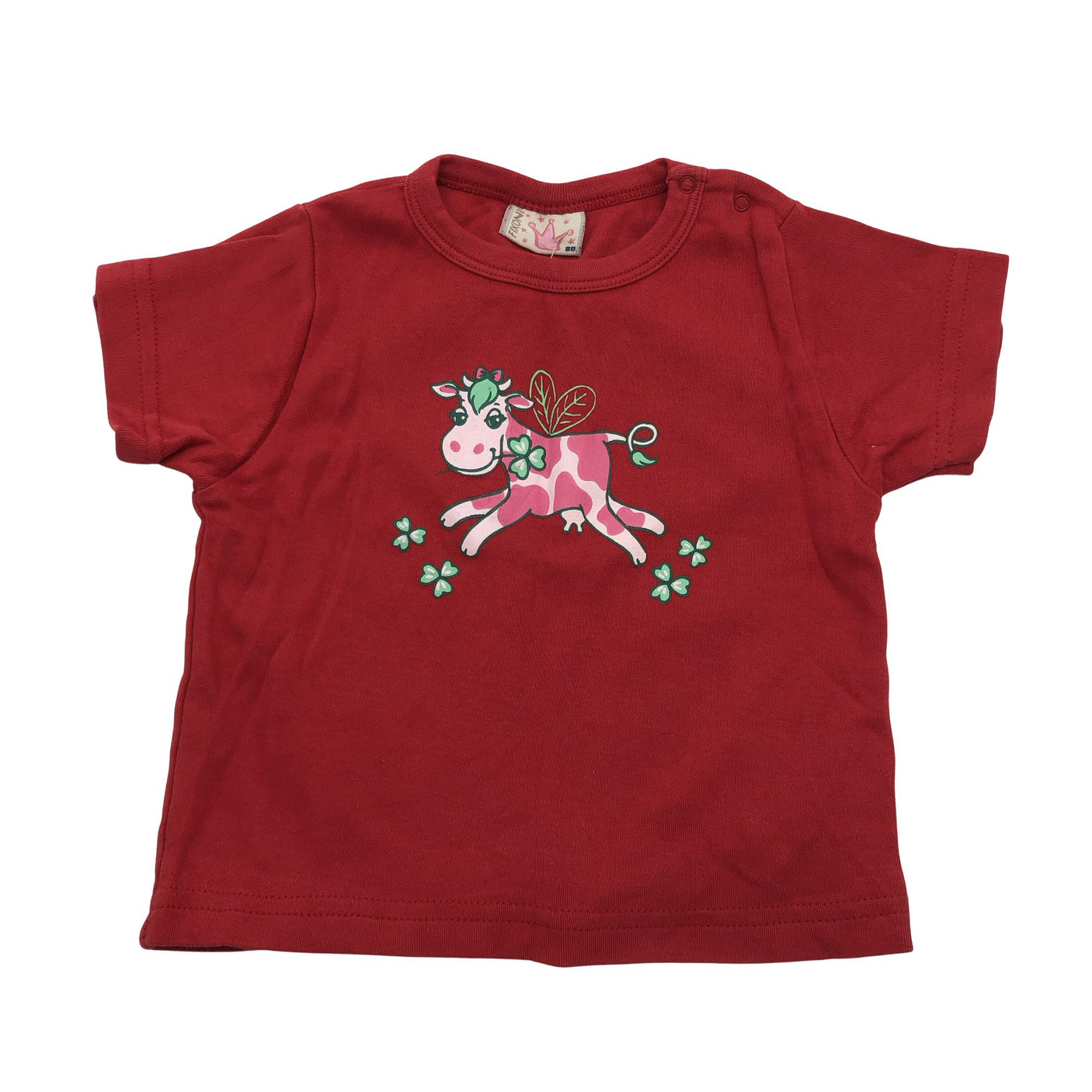 Unisex Fixoni - T-särk, suurus 74 - 80 - Punane (1)
