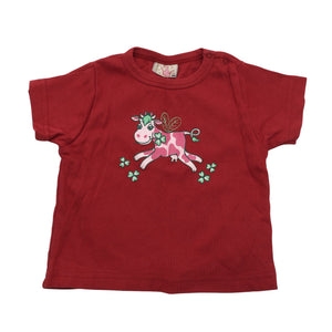 Unisex Fixoni - T-särk, suurus 74 - 80 - Punane (1)