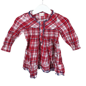 Unisex Lindex - Mitteveniv kleit, suurus 74 - 80 - Punane (1)
