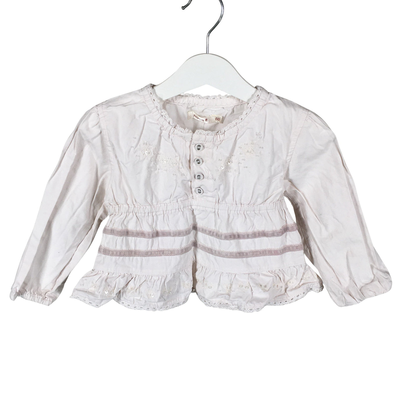 Unisex Name It - Pluus, suurus 74 - 80 - Valge (1)