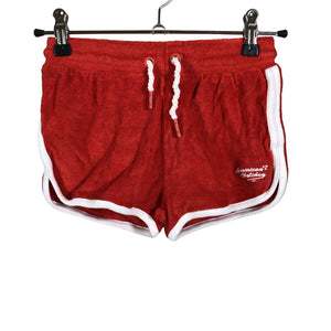 Unisex We - Trikotaažist lühikesed püksid, suurus 122 - 128 - Punane (1)
