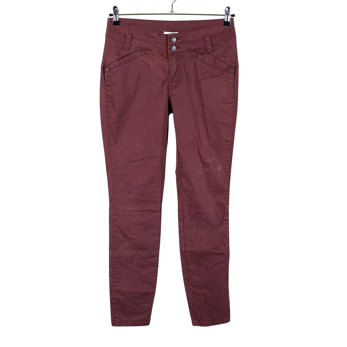 Unisex Noa Noa - Mittevenivad püksid, suurus W29 - Veinipunane (1)