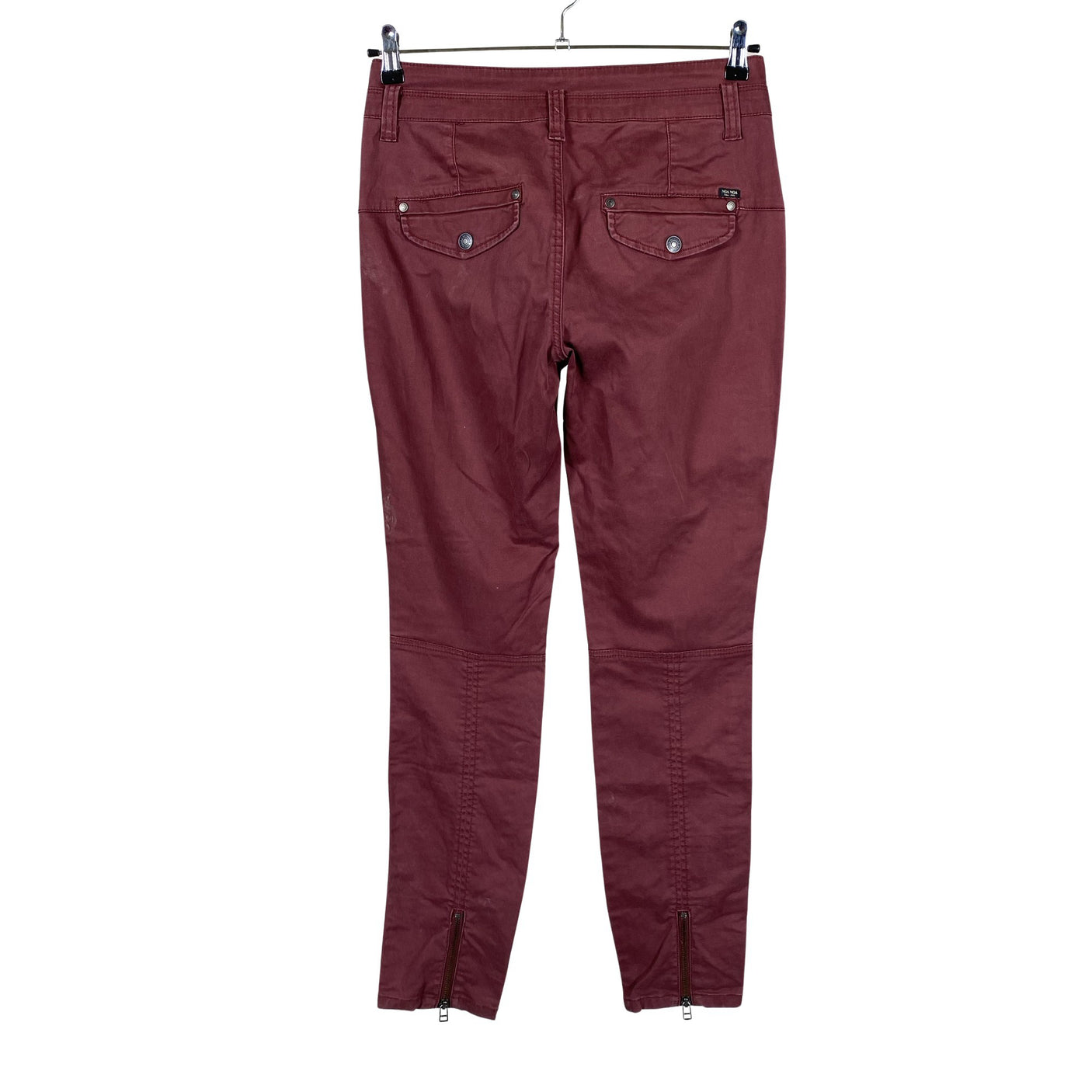 Unisex Noa Noa - Mittevenivad püksid, suurus W29 - Veinipunane (2)