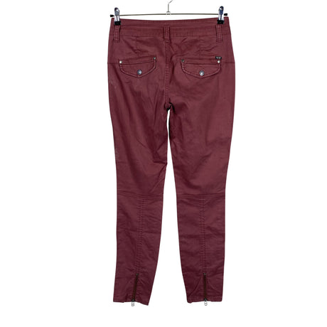 Unisex Noa Noa - Mittevenivad püksid, suurus W29 - Veinipunane (2)