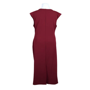 Unisex Anna Field - Trikotaažist kleit, suurus 42 - Veinipunane (2)