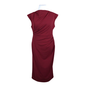 Unisex Anna Field - Trikotaažist kleit, suurus 42 - Veinipunane (1)