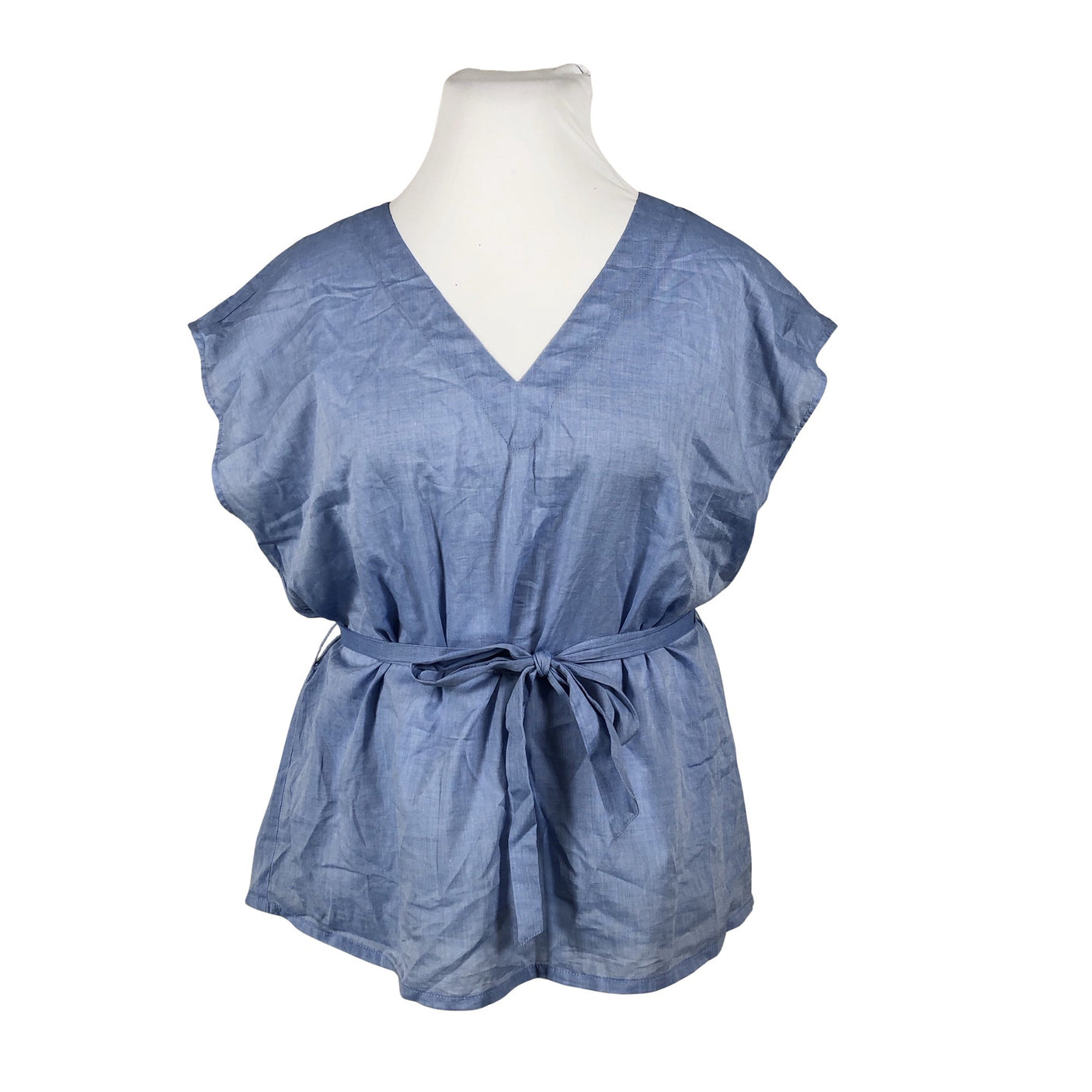 Unisex Holly & Whyte by Lindex - Lühikeste käistega pluus, suurus 44 - Helesinine (1)