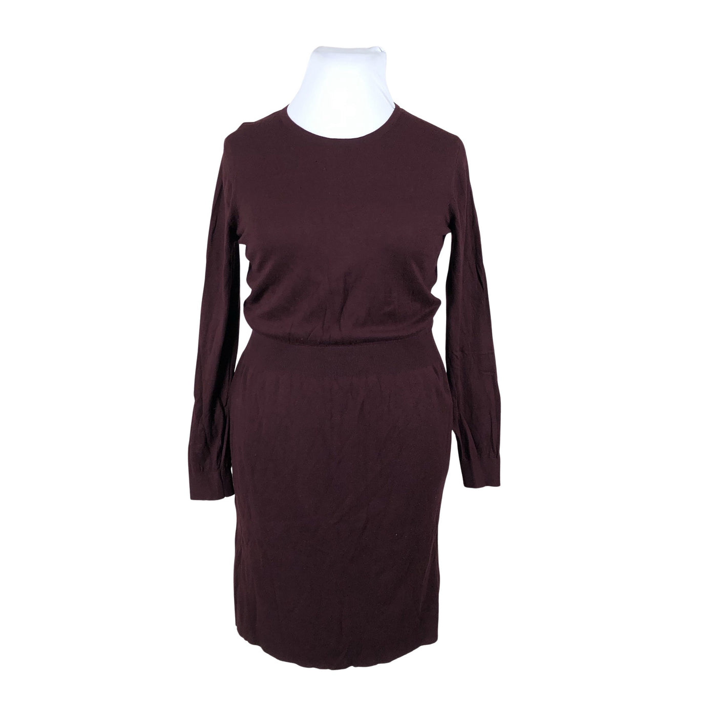 Unisex Cristelle&co - Kootud kleit, suurus 42 - Veinipunane (1)