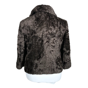 Unisex Andiata - Kunstkarusnahast mantel, suurus 42 - Pruun (2)