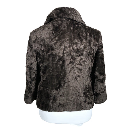 Unisex Andiata - Kunstkarusnahast mantel, suurus 42 - Pruun (2)