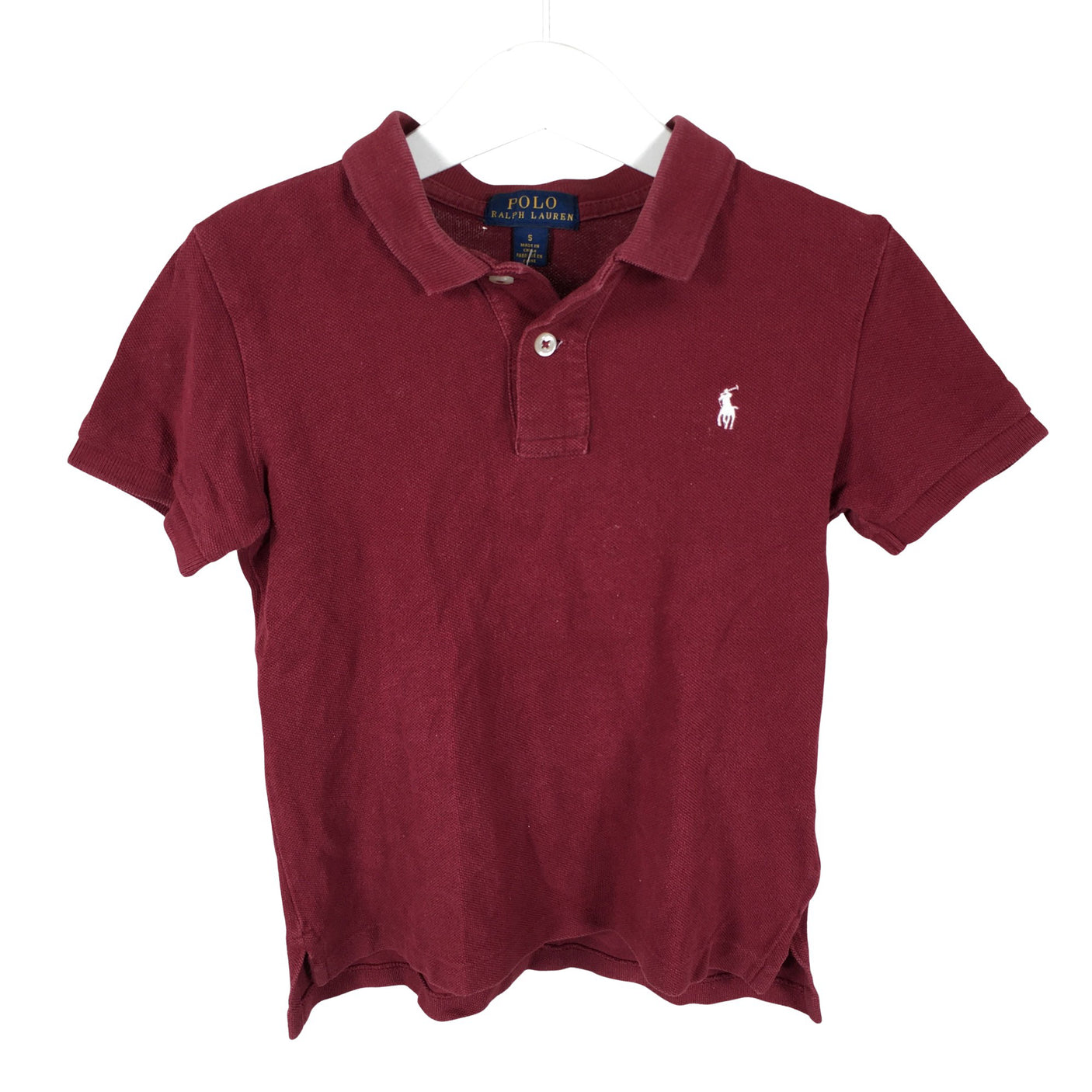 Unisex Polo Ralph Lauren - Polosärk, suurus 104 - 110 - Veinipunane (1)