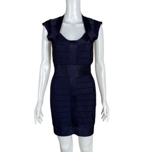 Unisex French Connection - Kootud kleit, suurus 38 - Sinine (1)