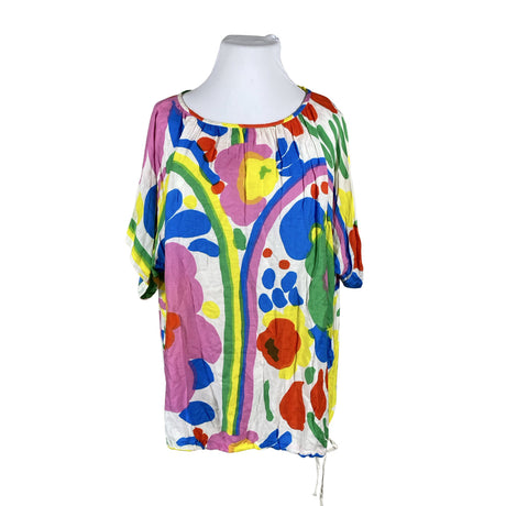 Unisex Marimekko - Lühikeste käistega pluus, suurus 44 - Valge ()