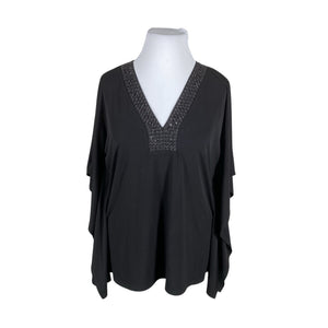 Unisex Michael Kors - Lühikeste käistega pluus, suurus 42 - Must (1)