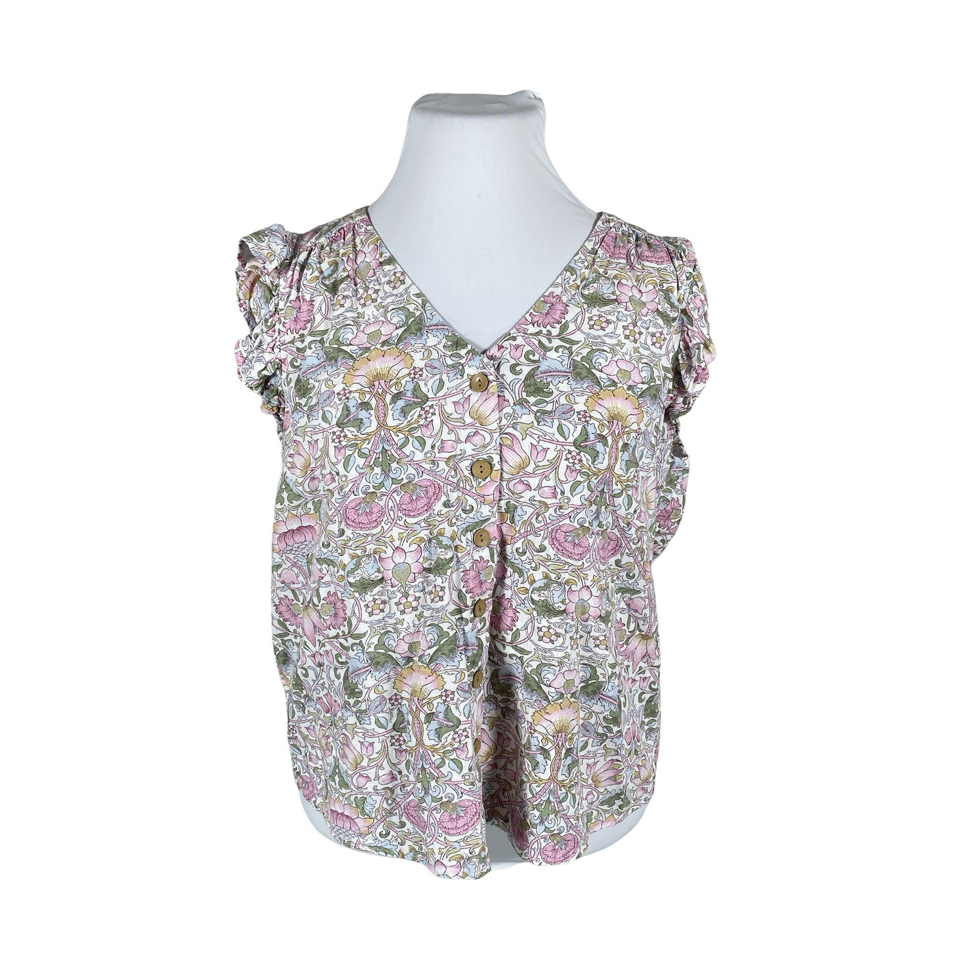 Unisex Next - Lühikeste käistega pluus, suurus 44 - Valge (1)
