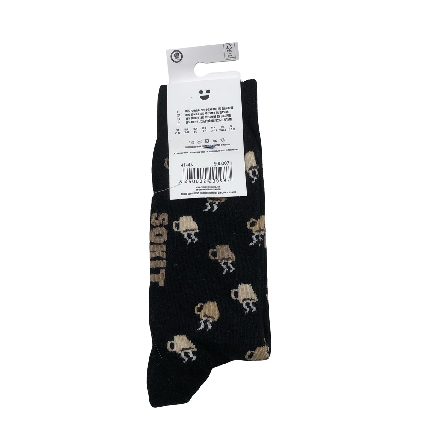 Unisex Sokit - Sokid, suurus 42 - Must (2)