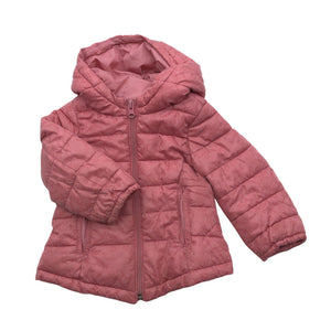 Unisex Benetton - Õhem talvejope, suurus 80 - 86 - Heleroosa (1)
