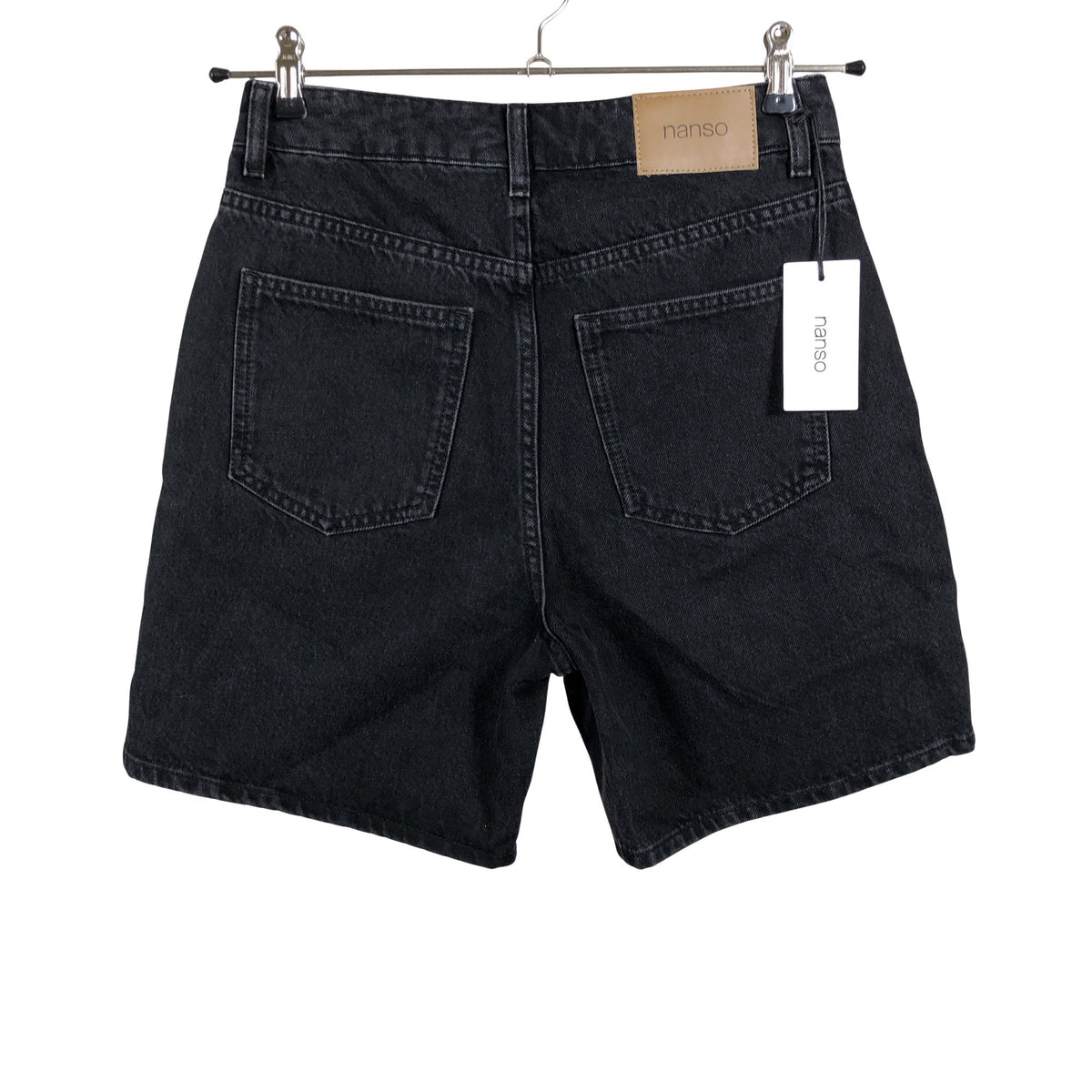 Unisex Nanso - Teksast lühikesed püksid, suurus 36 - Must (2)