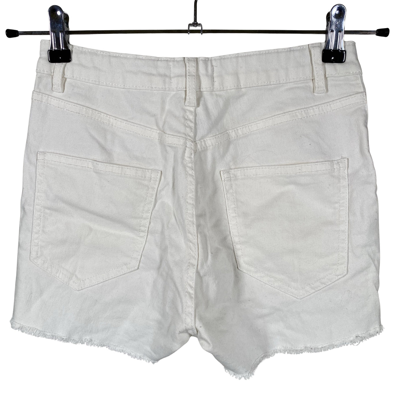 Unisex Lindex - Teksast lühikesed püksid, suurus 158 - 164 - Valge (2)