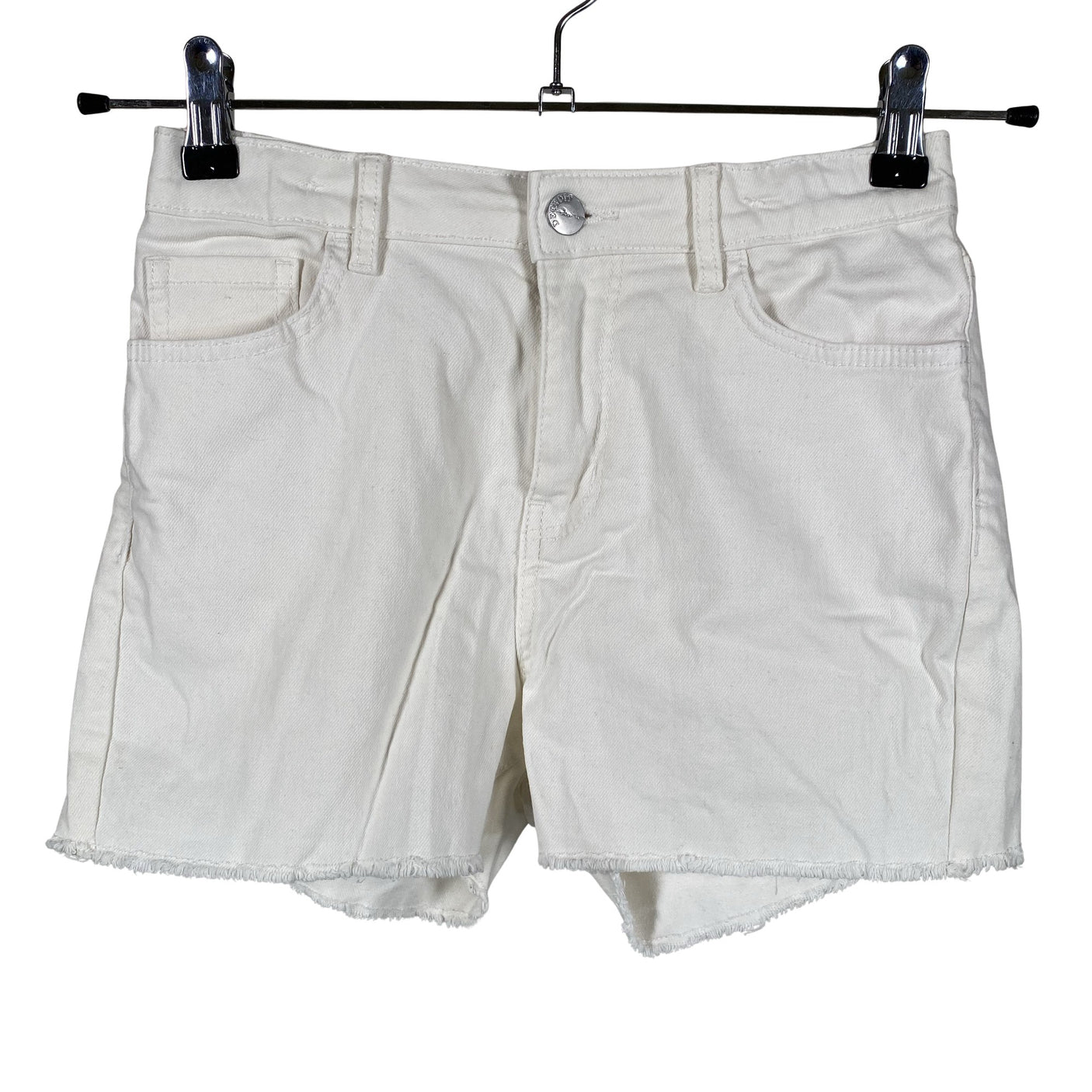 Unisex Lindex - Teksast lühikesed püksid, suurus 158 - 164 - Valge (1)