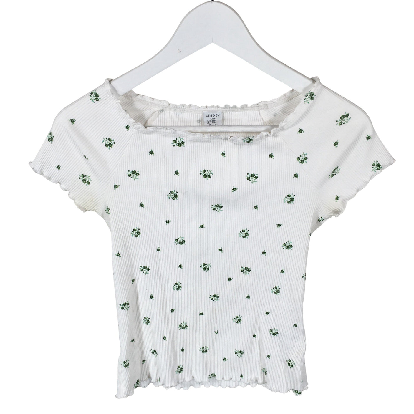 Unisex Lindex - T-särk, suurus 158 - 164 - Valge (1)