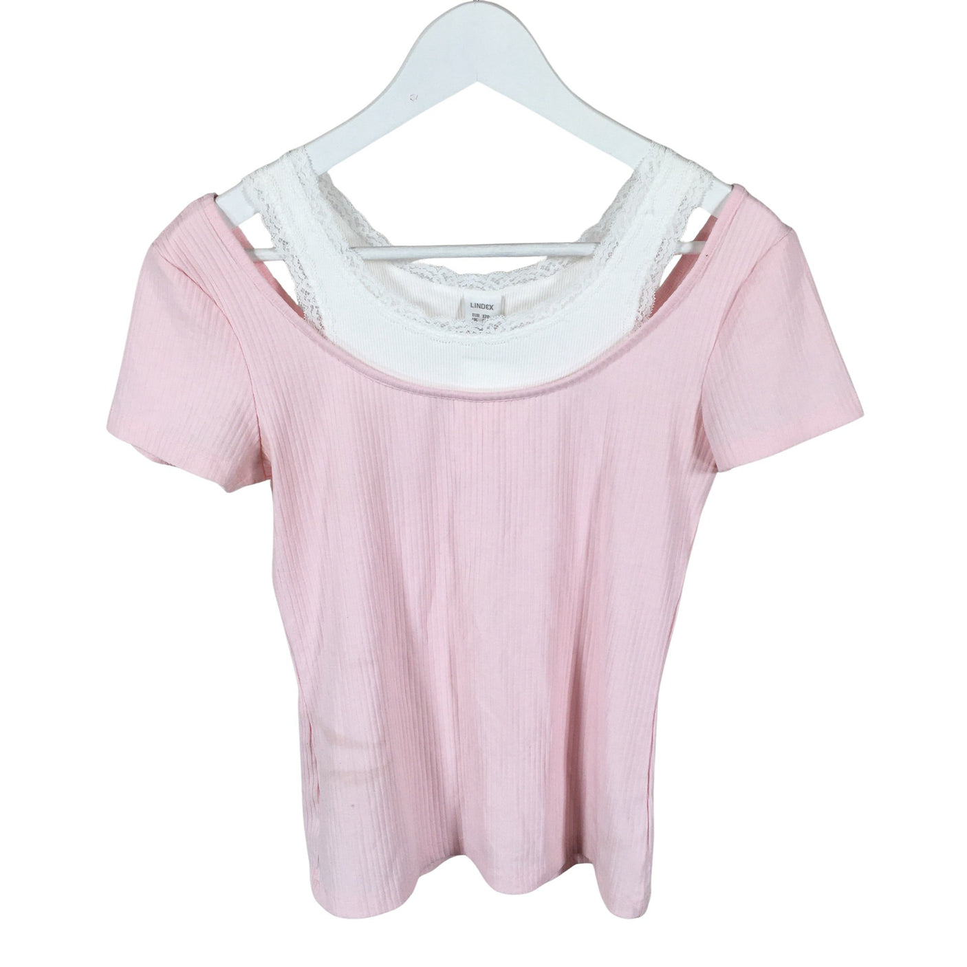 Unisex Lindex - T-särk, suurus 164 - 170 - Heleroosa (1)