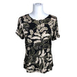 Unisex Tramontana - Lühikeste käistega pluus, suurus 38 - Must ()