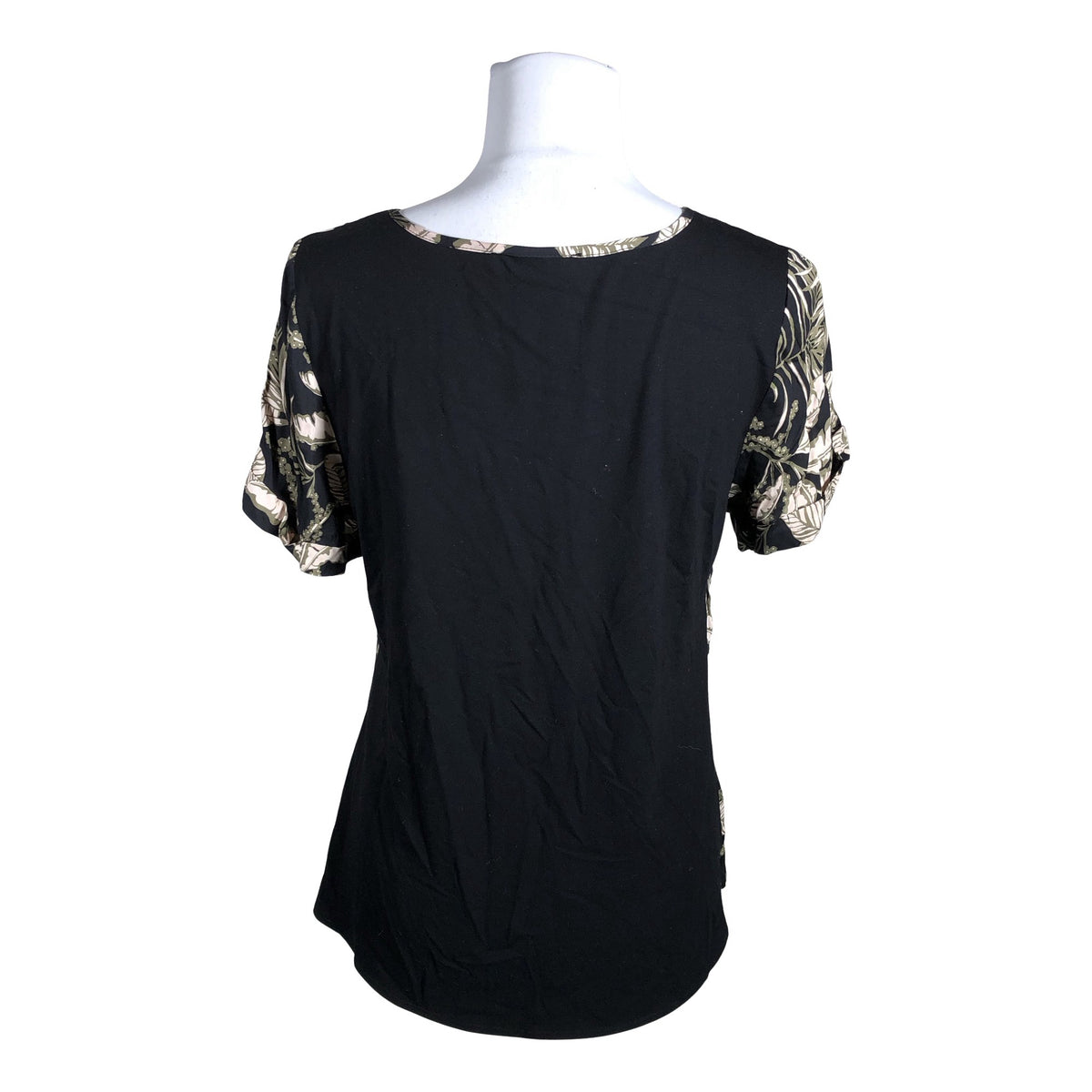 Unisex Tramontana - Lühikeste käistega pluus, suurus 38 - Must (2)