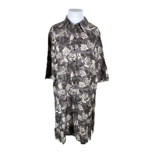 Unisex Ulla Popken - Õhuke kleit, suurus 44 - Hall (1)