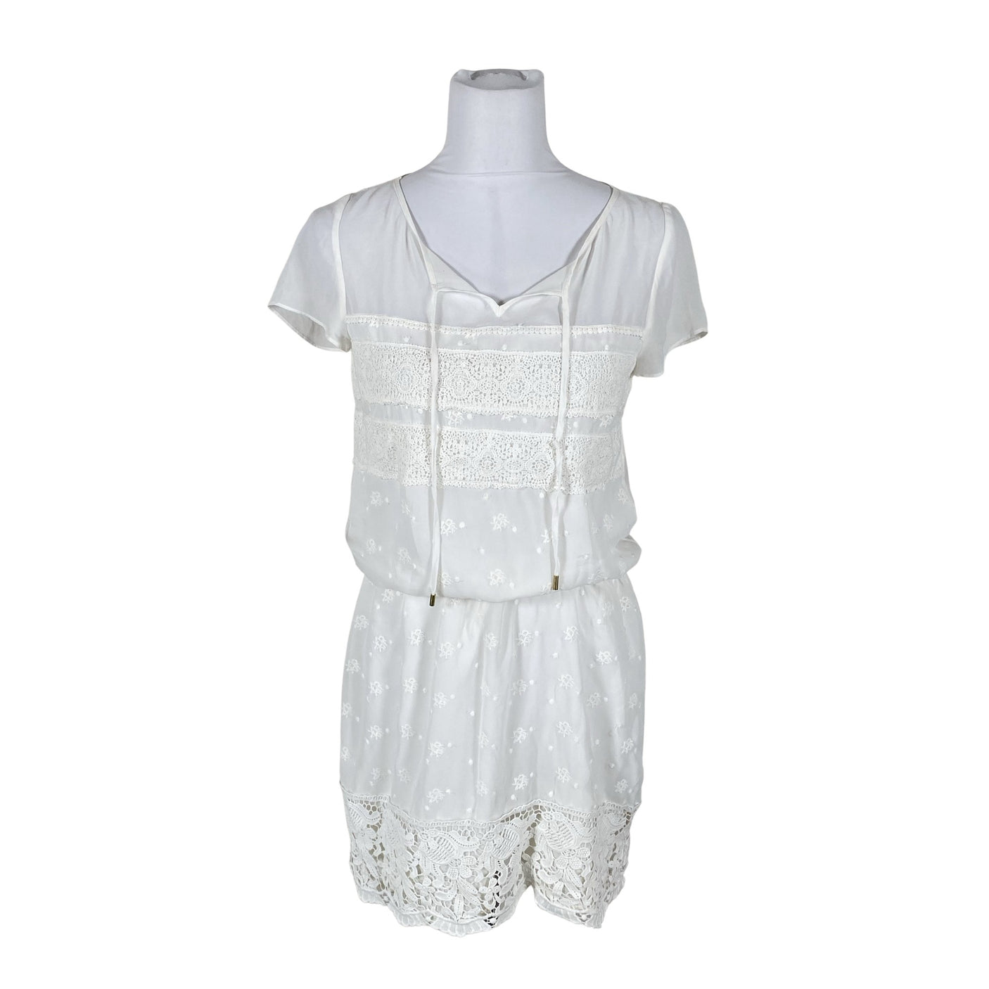 Unisex Massimo Dutti - Õhuke kleit, suurus 38 - Valge (1)