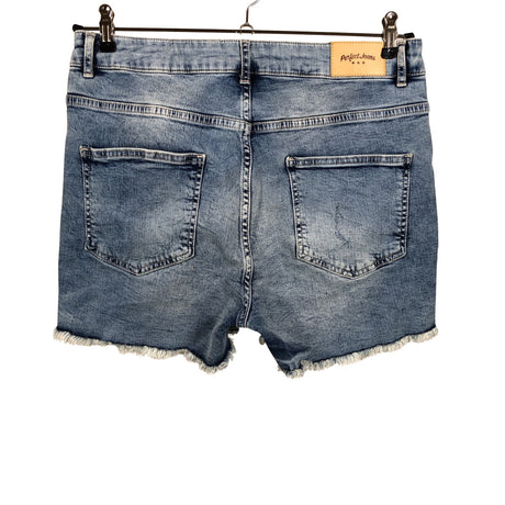 Unisex Perfect Jeans - Teksast lühikesed püksid, suurus 42 - Helesinine (2)