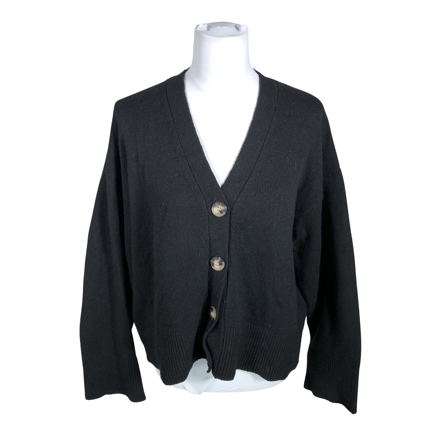 Unisex Selected - Kardigan, suurus 40 - Must (1)
