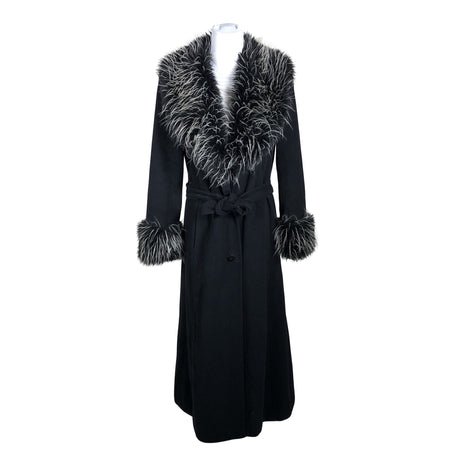 Unisex Menuetto - Kunstkarusnahast mantel, suurus 36 - Must ()