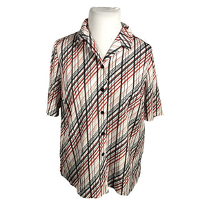 Unisex Finn Karelia - Lühikeste käistega pluus, suurus 46 - Valge (1)