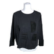 Unisex Papu - Trikotaažist pluus, suurus 36 - Must ()