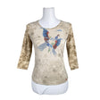Unisex Esprit - Trikotaažist pluus, suurus 34 - Beige ()
